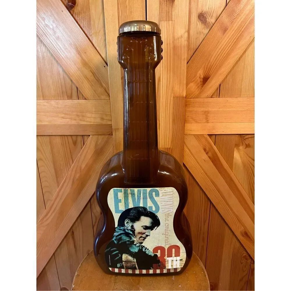 Vintage Elvis Popcorn Coin Bank Container Memorabilia
